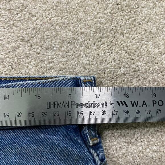 Carhartt Jeans Mens 34x32* Blue Flannel Lined Denim Straight Utility Workwear - Picture 7 of 11